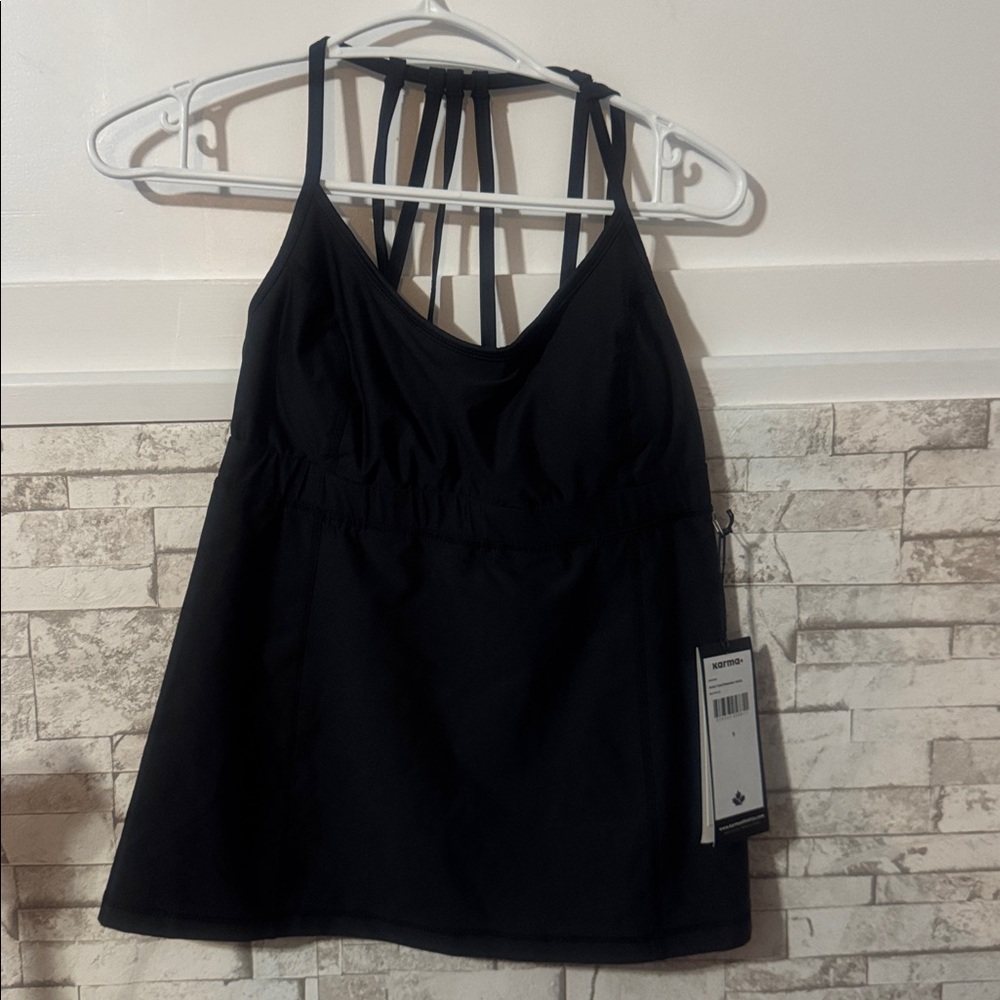 Karma Black Tank Top